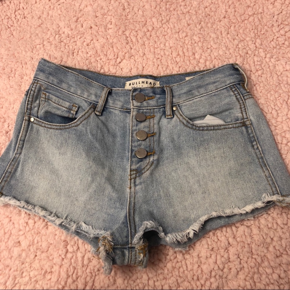 PACSUN DENIM HIGH RISE SHORTS